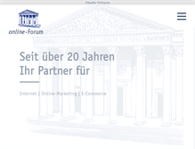 Tablet Screenshot of online-forum.net